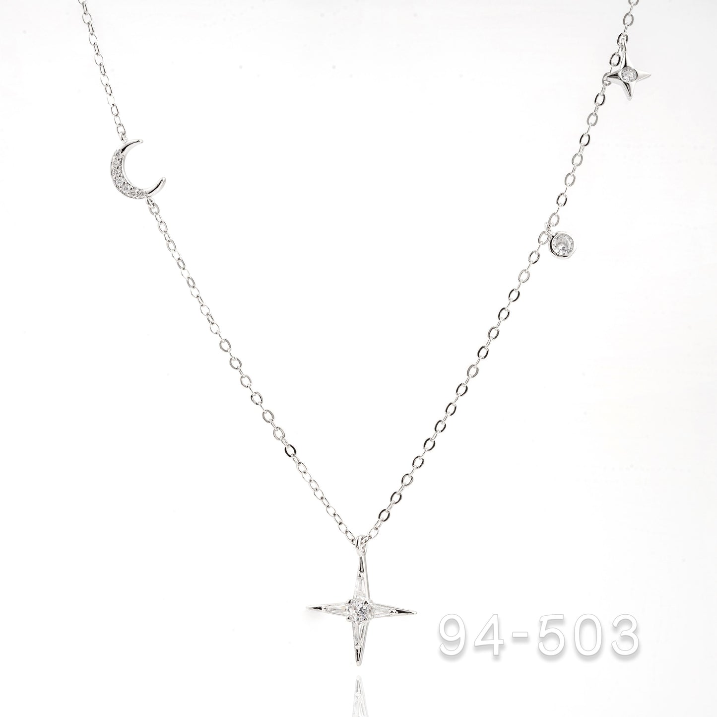 Silver Necklace with Cross
