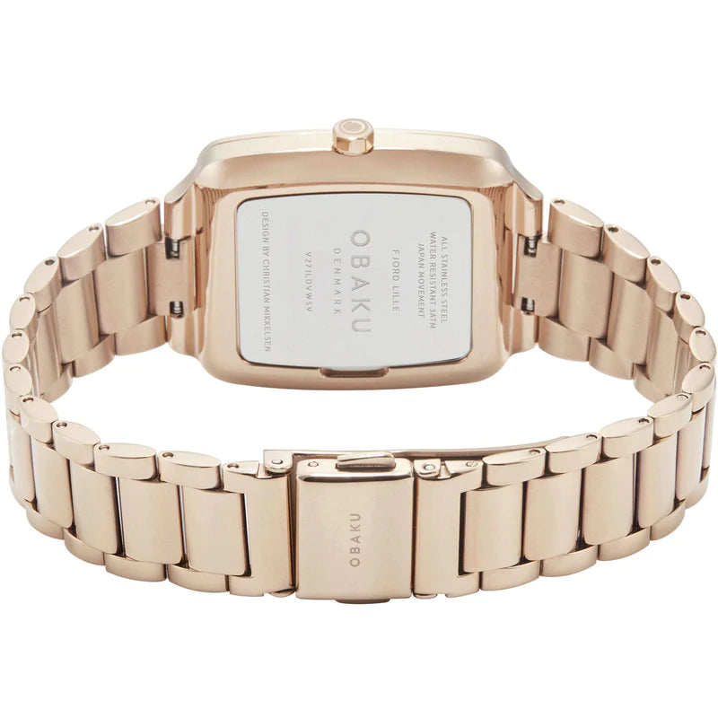 Obaku Fjord Lille- Rose Gold Stainless Steel Watch