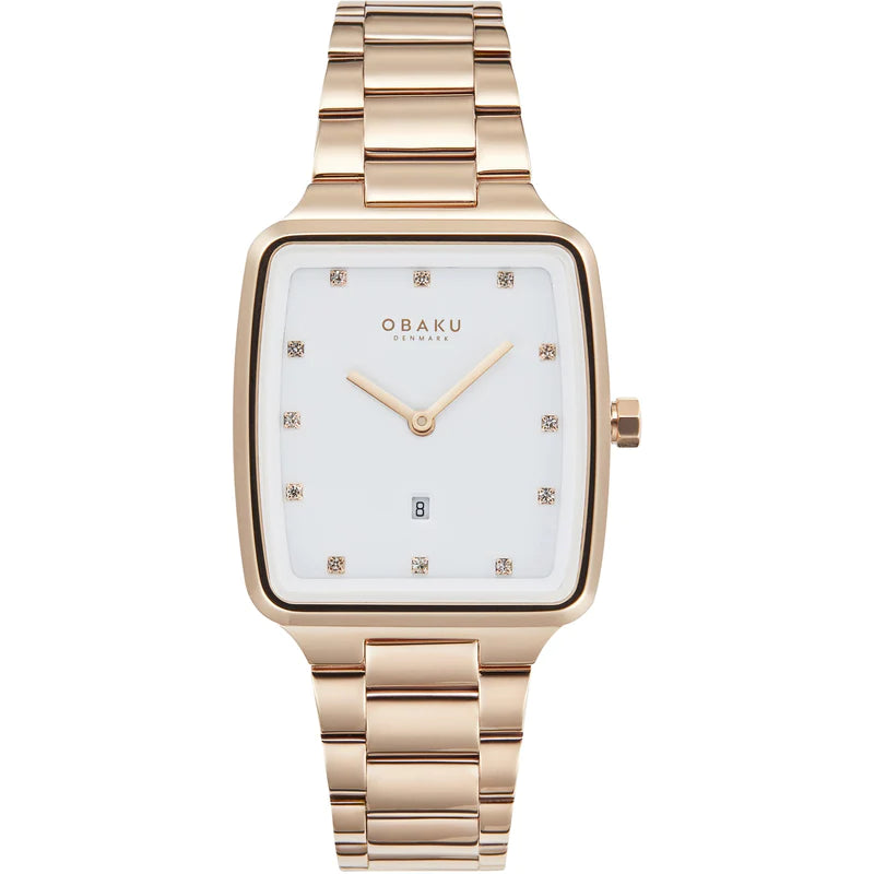 Obaku Fjord Lille- Rose Gold Stainless Steel Watch