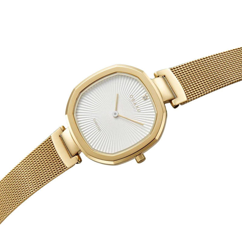 Obaku Brilliant Gold Stainless Steel Watch
