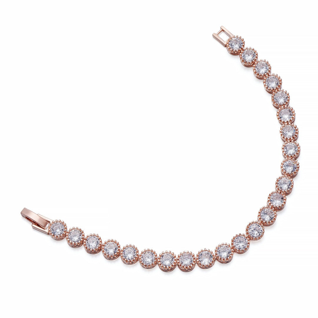 Crystals on Rose Gold Bracelet | ${Vendor}