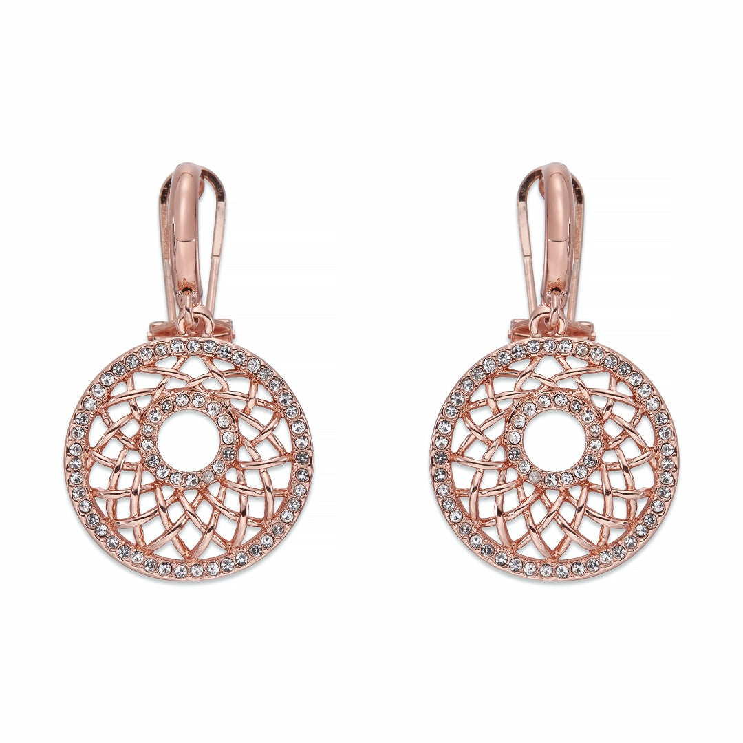 Rose Gold and Crystal Earrings | ${Vendor}