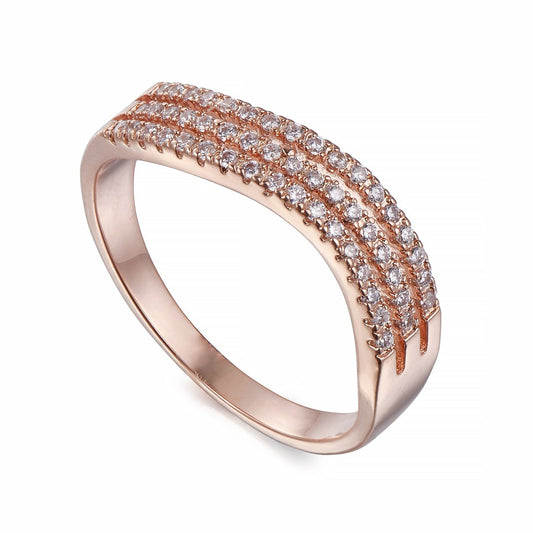 Rose Gold Ring With Crystals | ${Vendor}