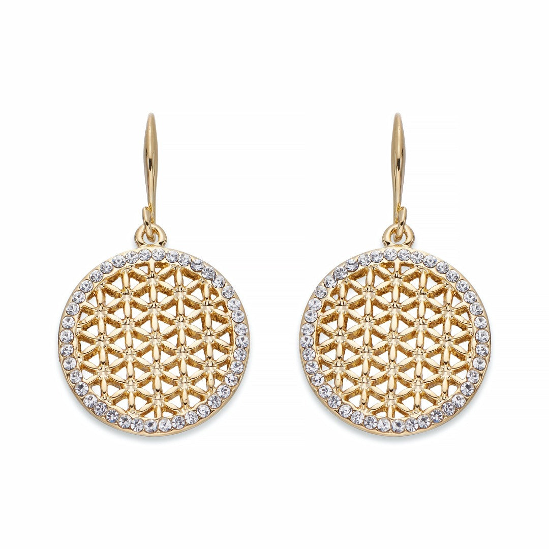 Crystal and Gold Earrings | ${Vendor}