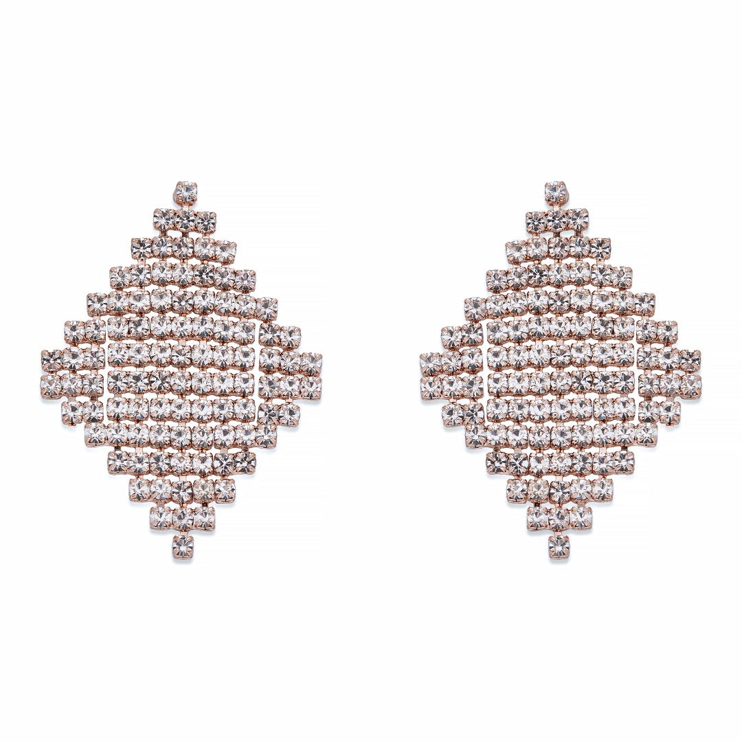 Crystal Chandelier Earrings on Rose Gold | ${Vendor}