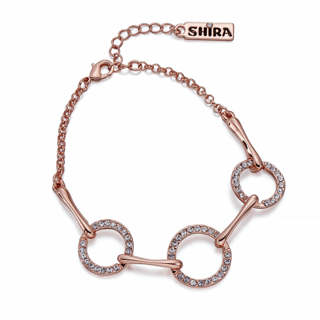 Crystals on Rose Gold Bracelet | ${Vendor}