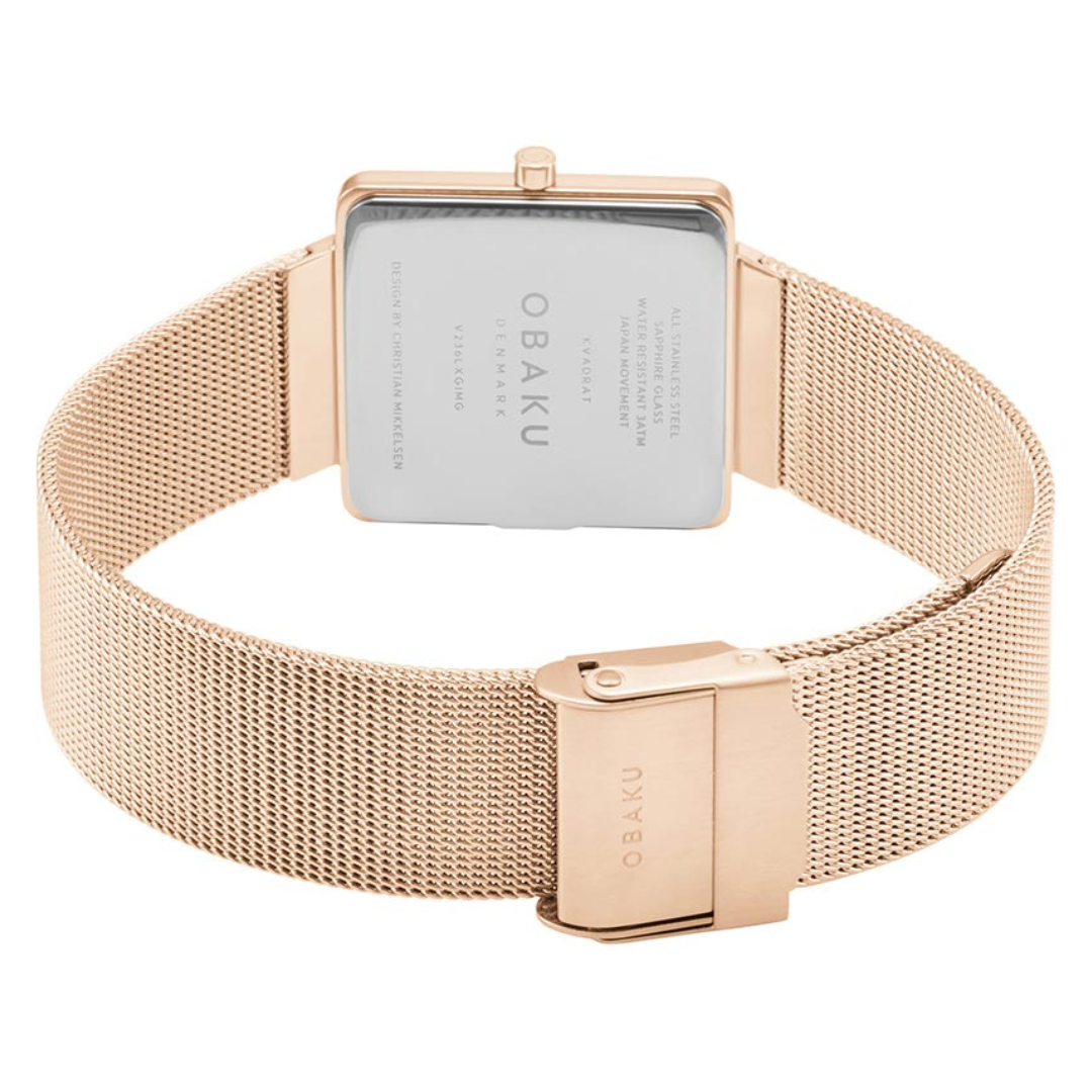 Obaku Kvadrat Rose Watch