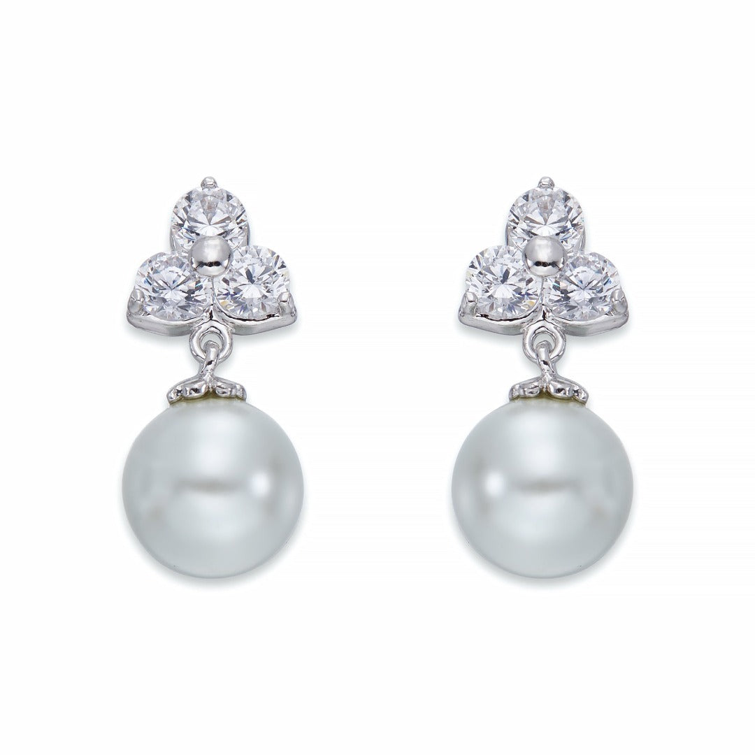 Crystals & Pearl Earrings | ${Vendor}