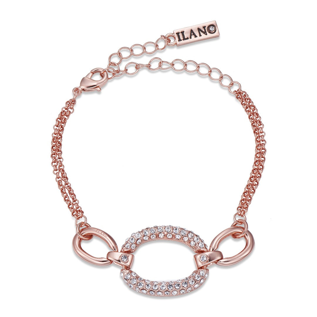 Rose Gold and Crystals Bracelet | ${Vendor}