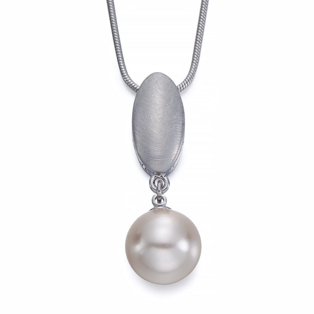 Pearl Pendant on Silver Necklace | ${Vendor}