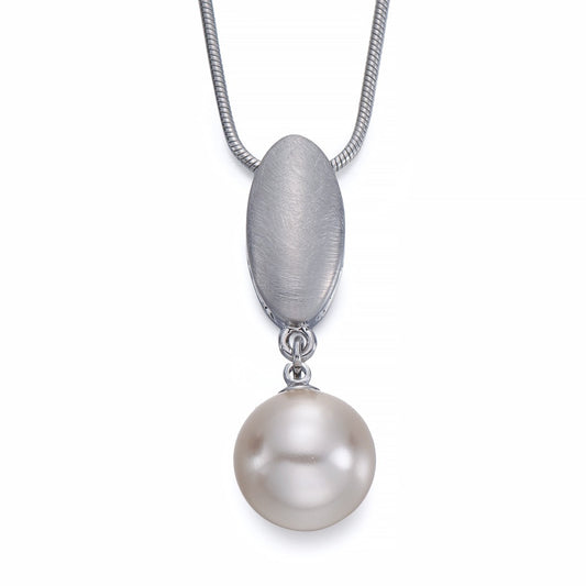 Pearl Pendant on Silver Necklace | ${Vendor}