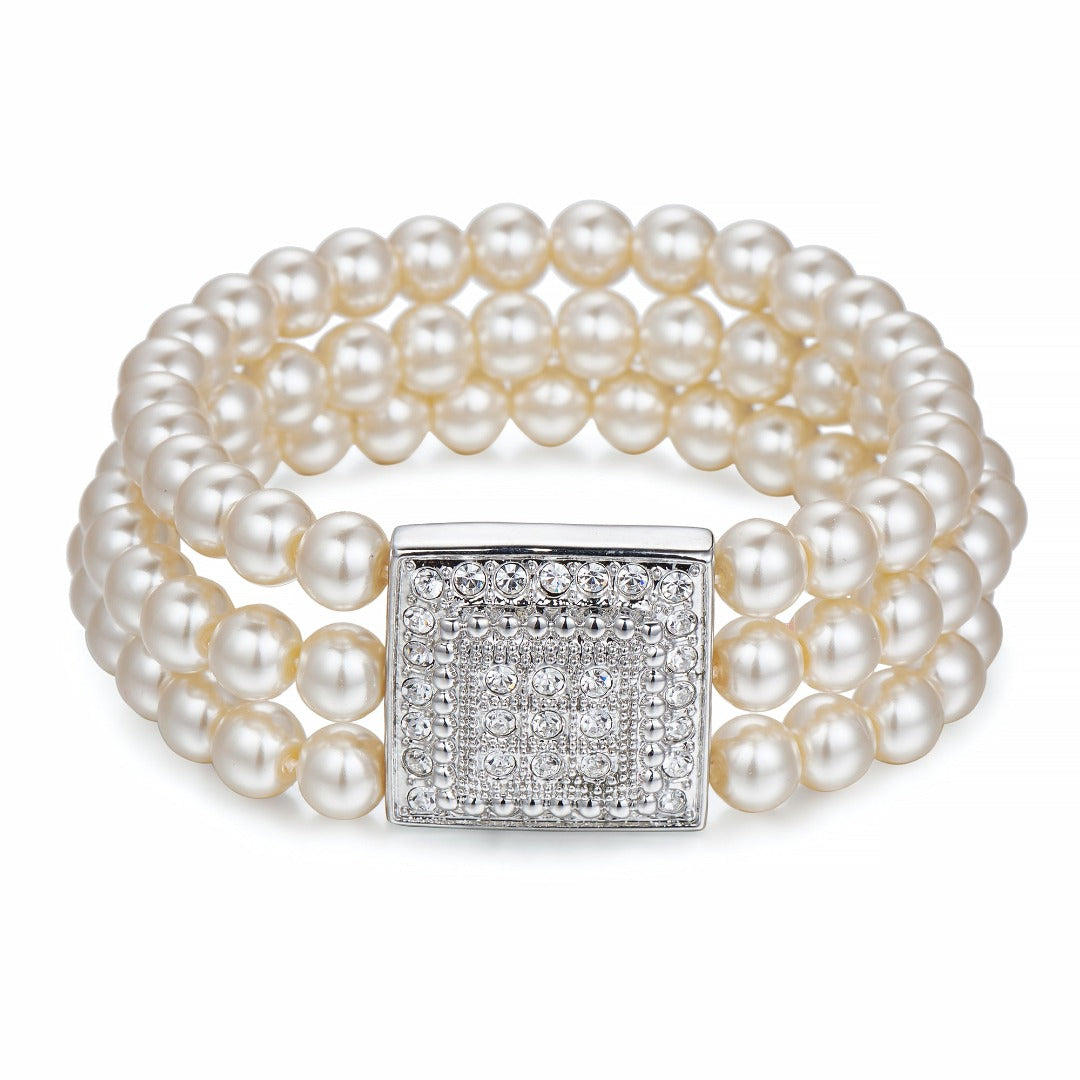 Pearls & Crystals Bracelet | ${Vendor}