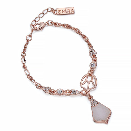 Rose Gold Bracelet with Crystals and Opals | ${Vendor}