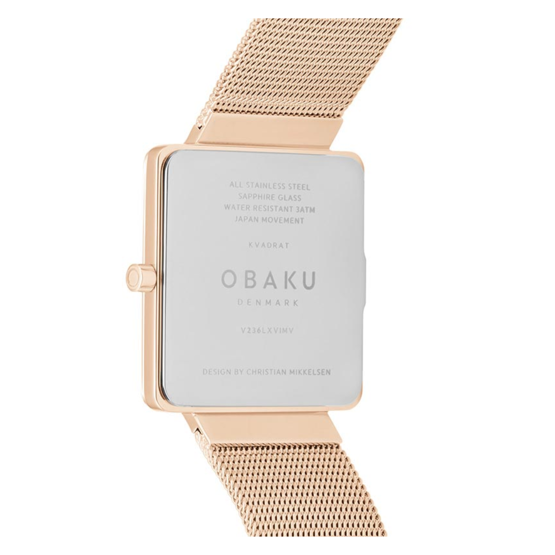 Obaku Kvadrat Rose Watch