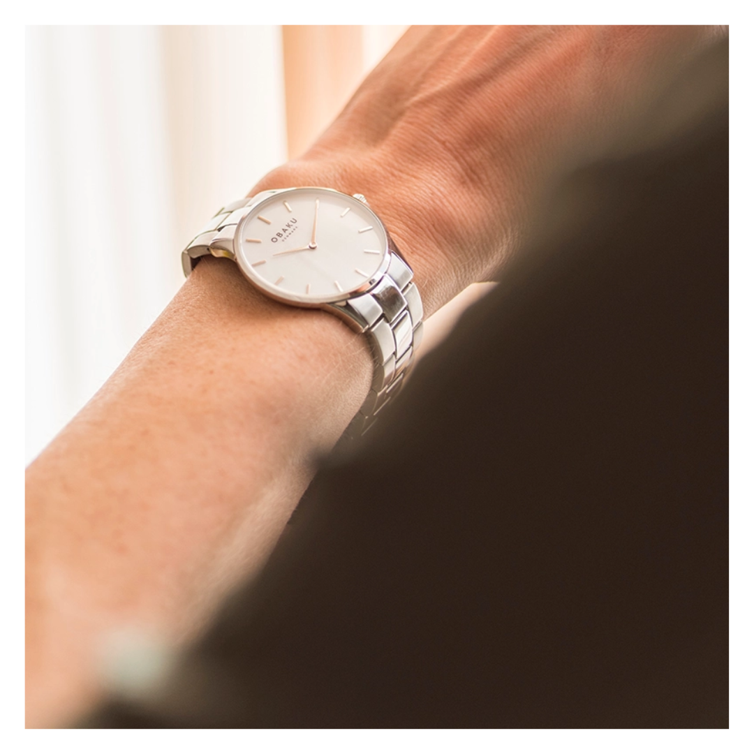 Obaku Lyng Lille Steel Watch