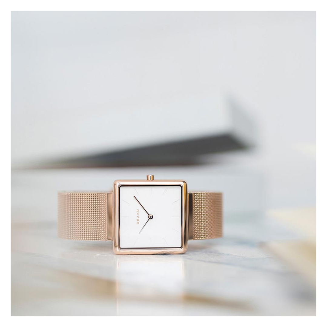 Obaku Kvadrat Rose Watch
