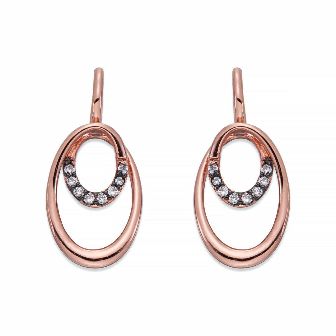 Rose Gold & Crystals Earrings | ${Vendor}