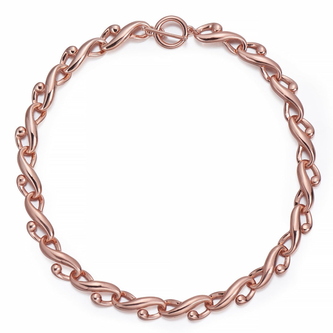 Bar & Ring Rose Gold Necklace | ${Vendor}