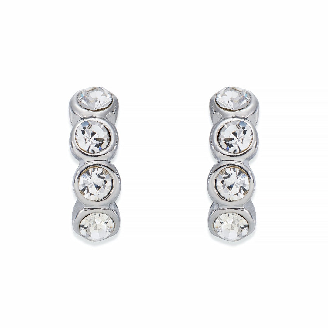 Miniature Crystals on Silver Earrings | ${Vendor}