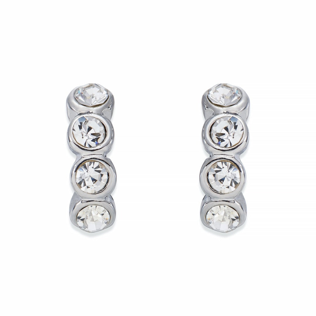 Multi Crystal Silver Earrings | ${Vendor}