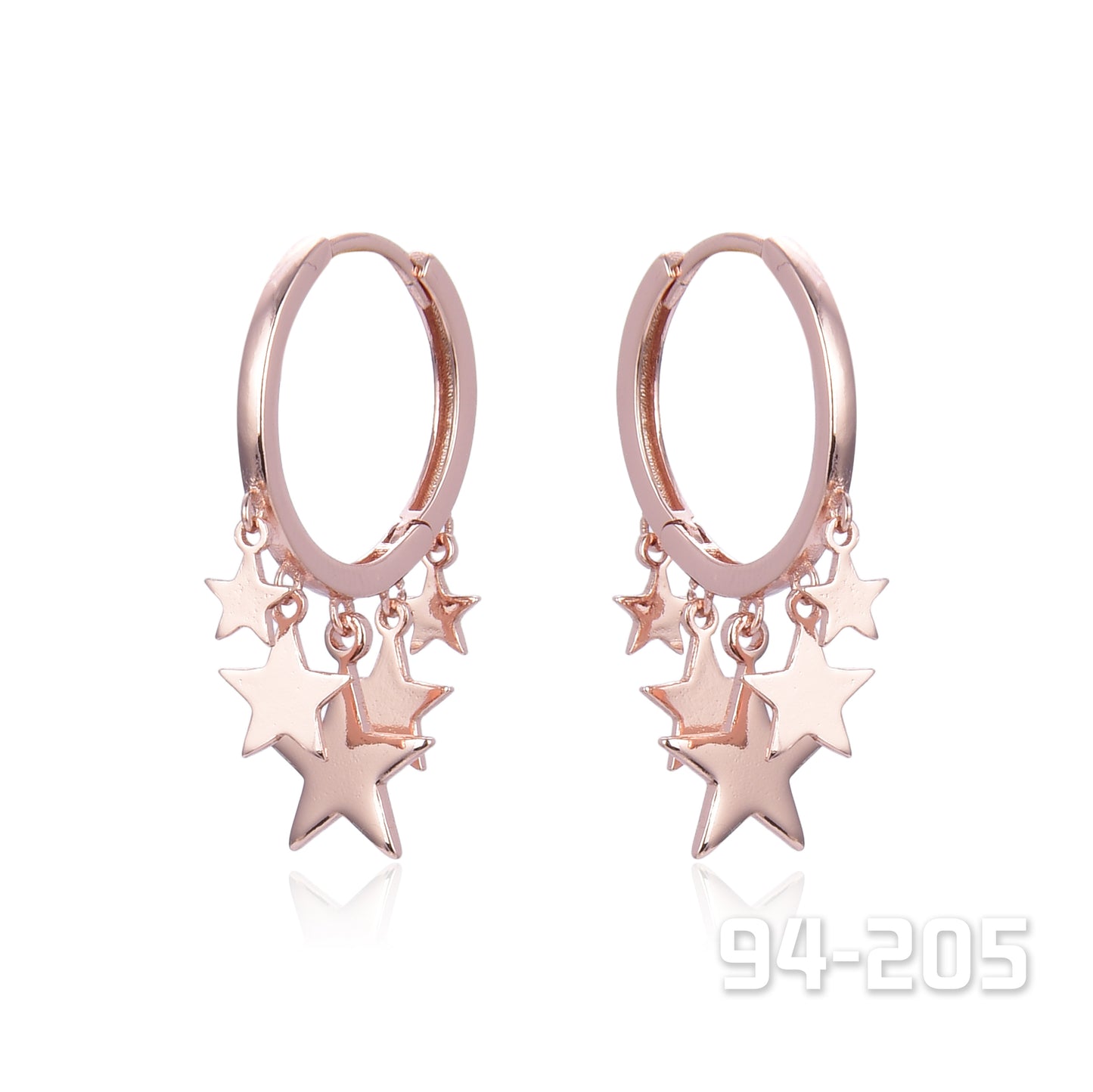 Rose Gold Hoop Earrings