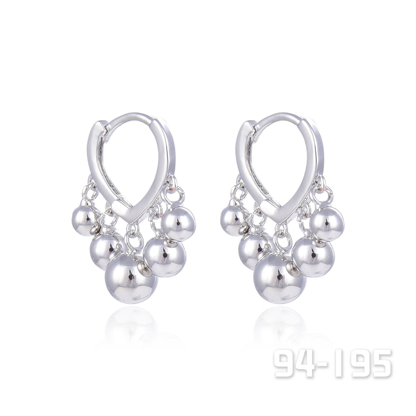Silver Tone Hoop Earrings