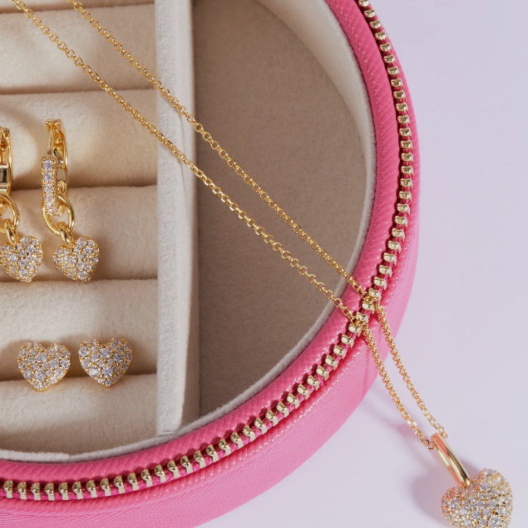 SifJakobs Pearl and Zirconia Necklace - Gold