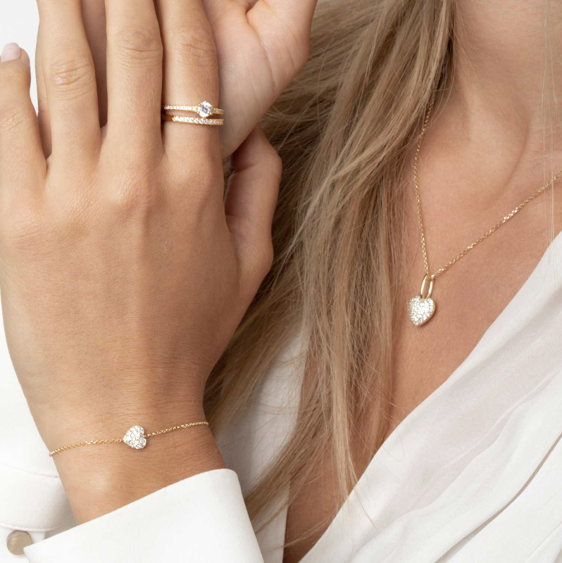 SifJakobs Heart Bracelet - Gold