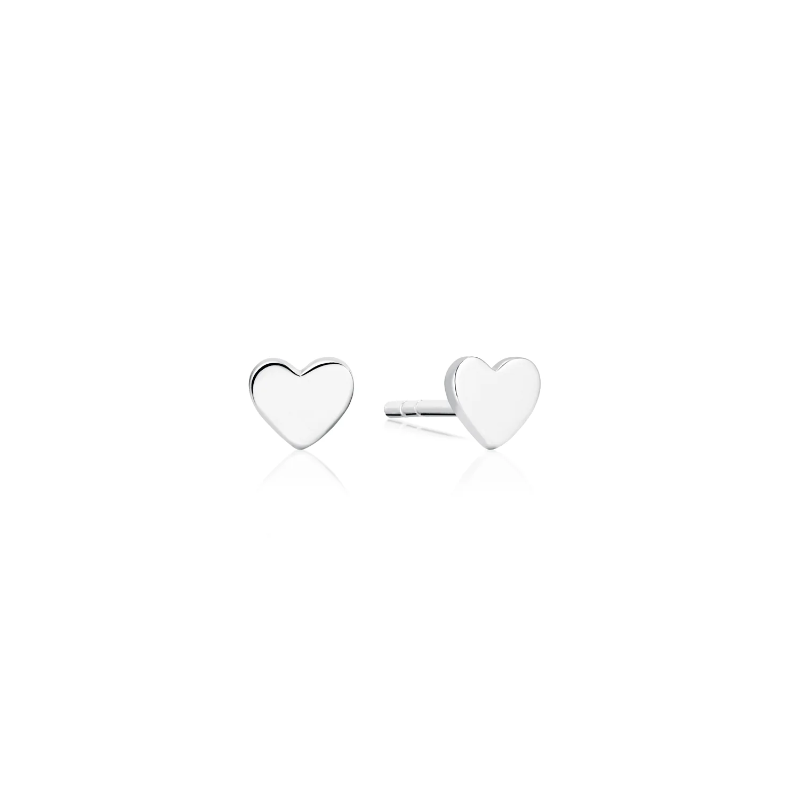 SifJakobs Heart Earrings SIlver