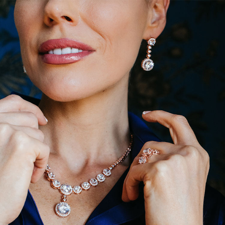 Rose Gold Jewellery Sets