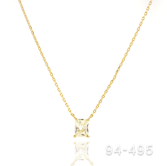 Gold Crystal Necklace