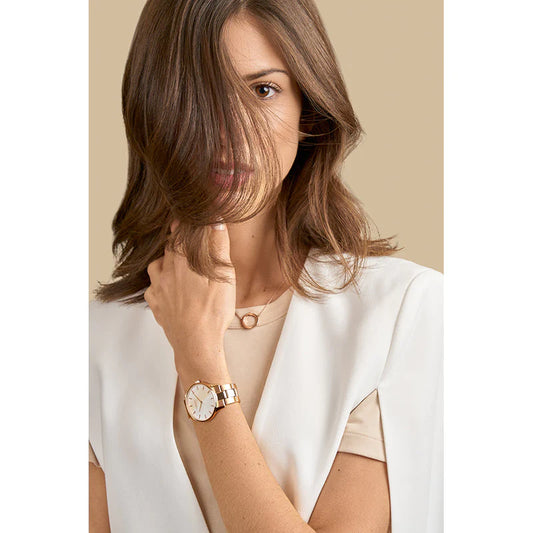 Obaku Lyng Lille- Rose Gold Stainless Steel Watch