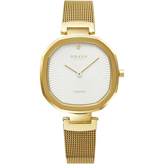 Obaku Brilliant Gold Stainless Steel Watch