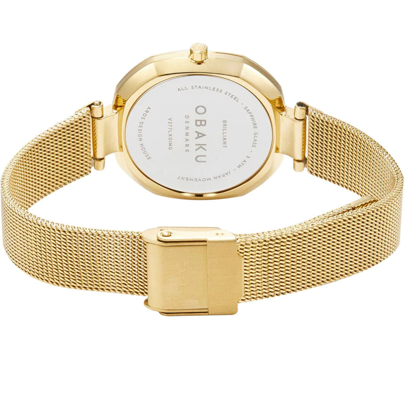 Obaku Brilliant Gold Stainless Steel Watch