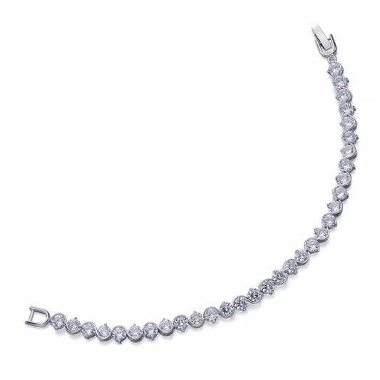 Silver &amp; Crystal Bracelet | ${Vendor}