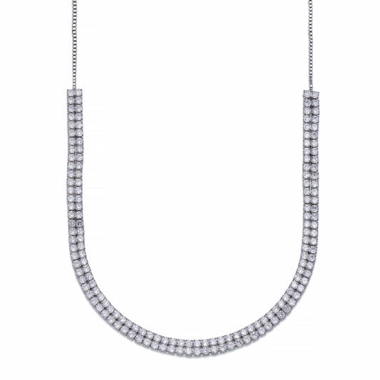 Silver &amp; Crystal Necklace | ${Vendor}