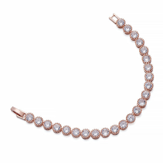 Crystals on Rose Gold Bracelet | ${Vendor}