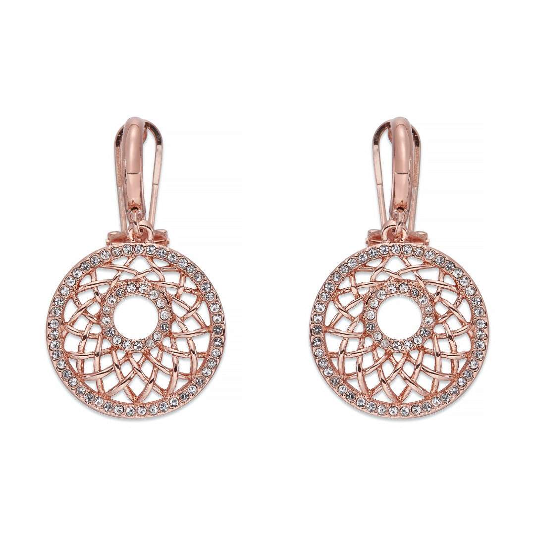 Rose Gold and Crystal Earrings | ${Vendor}