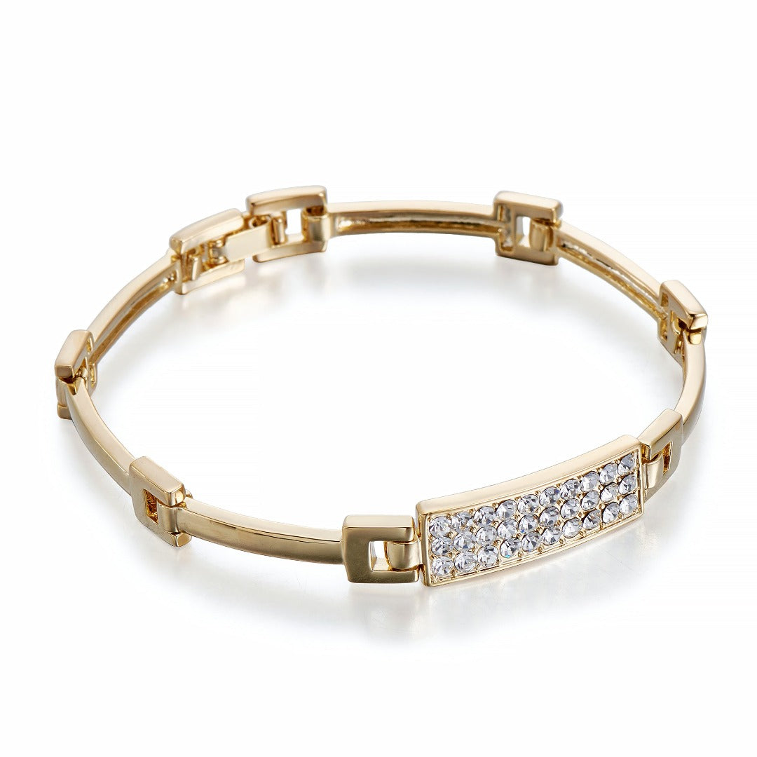 Gold Bracelet with Crystals | ${Vendor}