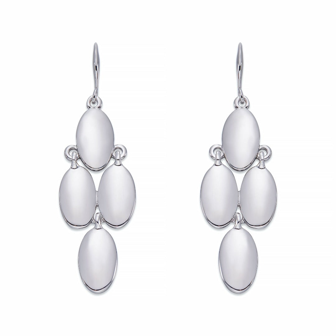 Polished Silver Dangle Earrings | ${Vendor}