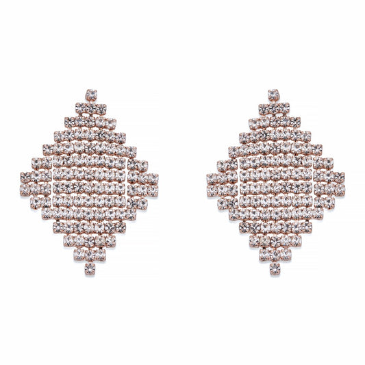Crystal Chandelier Earrings on Rose Gold | ${Vendor}