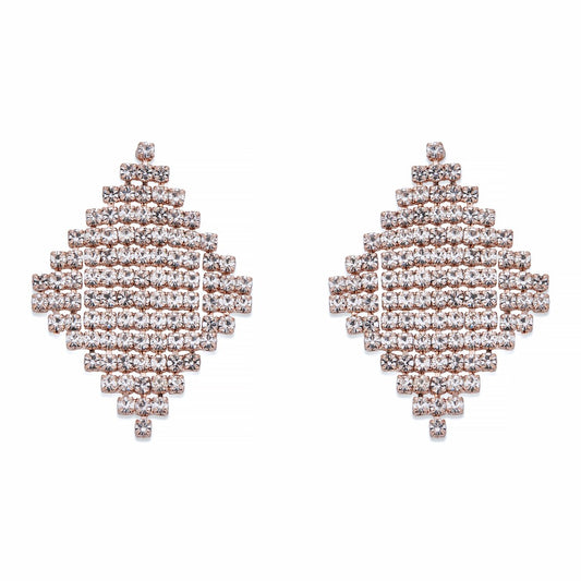Crystal Chandelier Earrings on Rose Gold | ${Vendor}