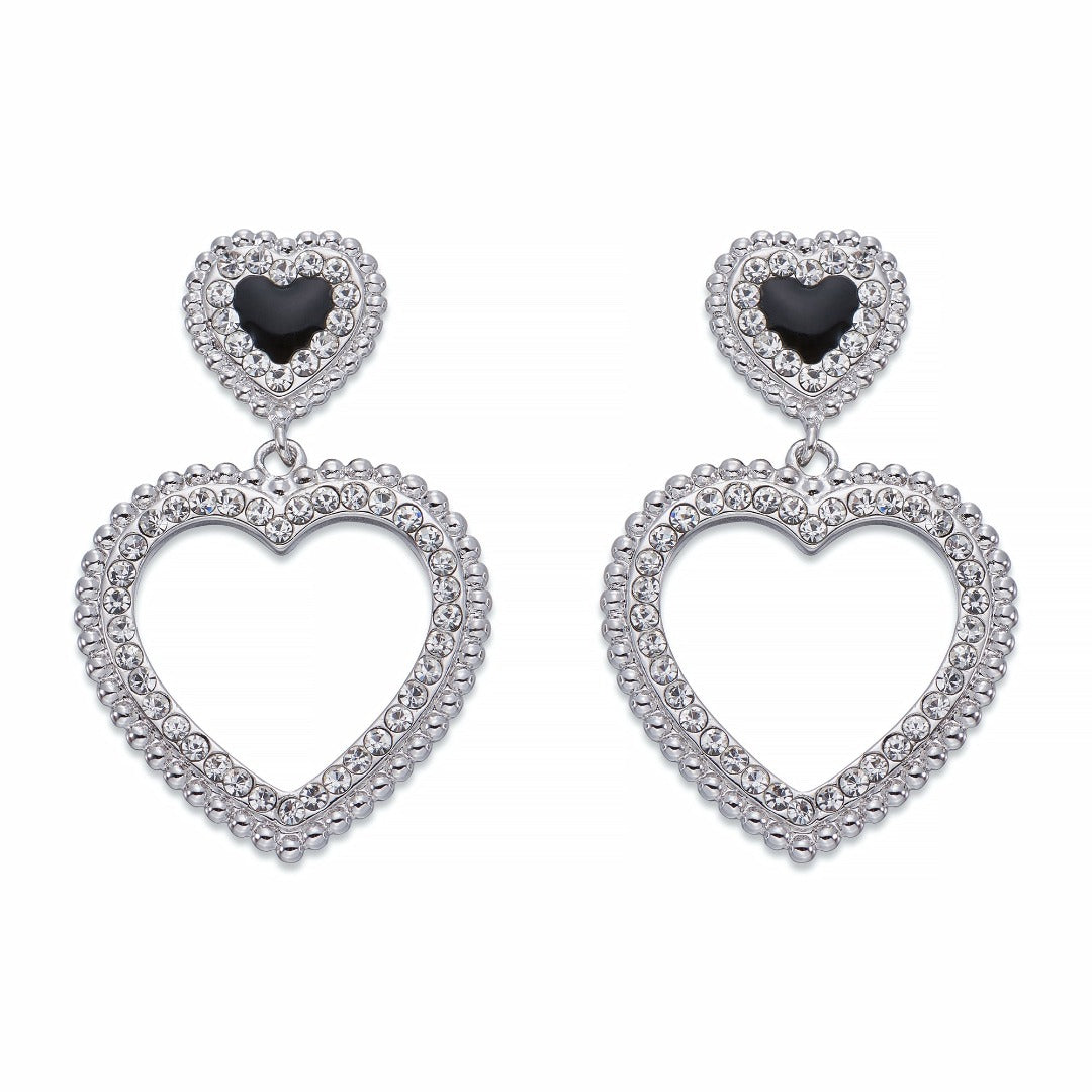 Black and White Crystal Earrings | ${Vendor}