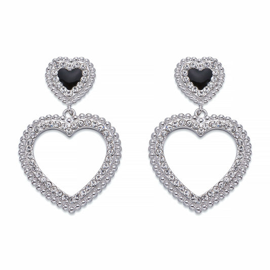 Black and White Crystal Earrings | ${Vendor}