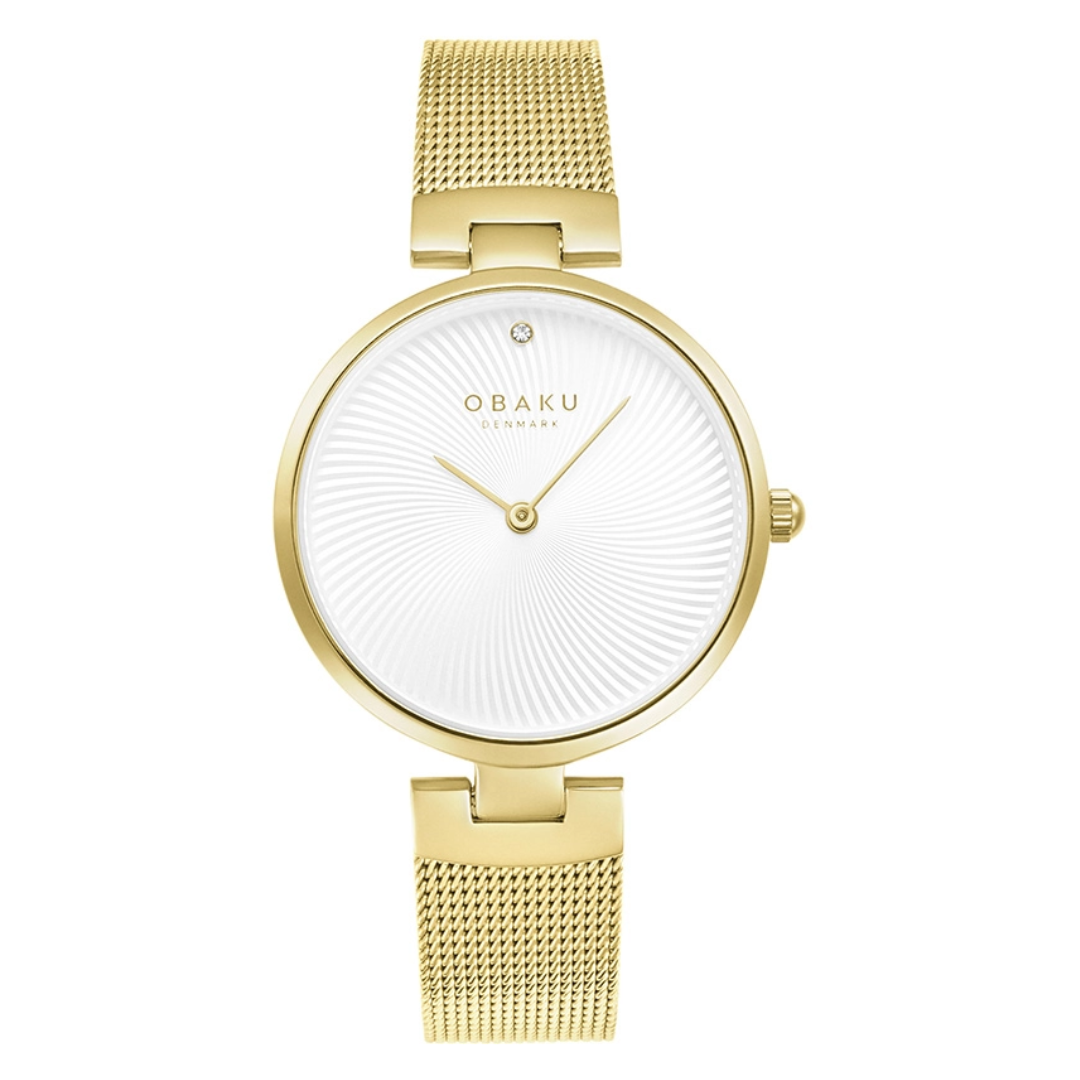 Obaku Diamant Gold Watch