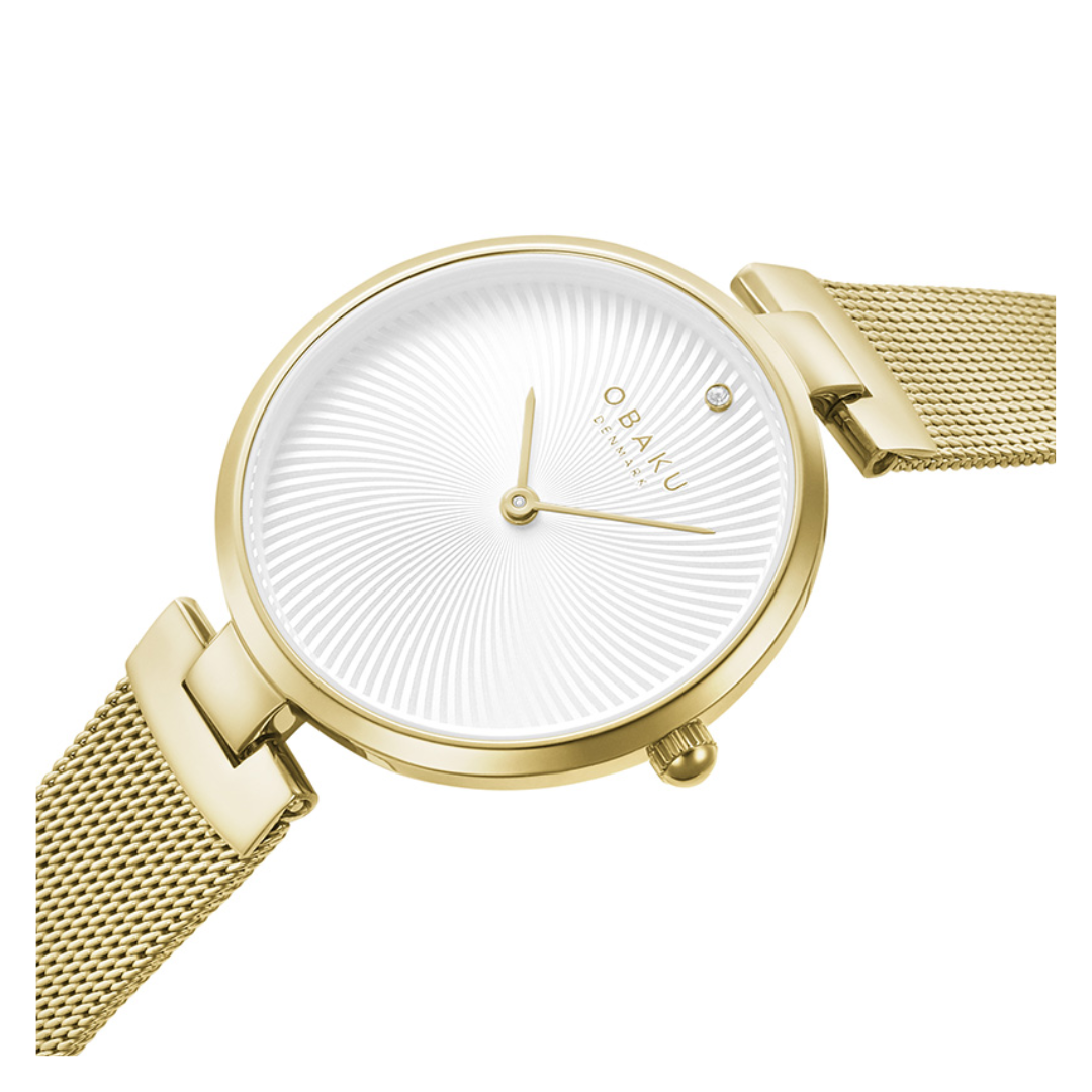 Obaku Diamant Gold Watch