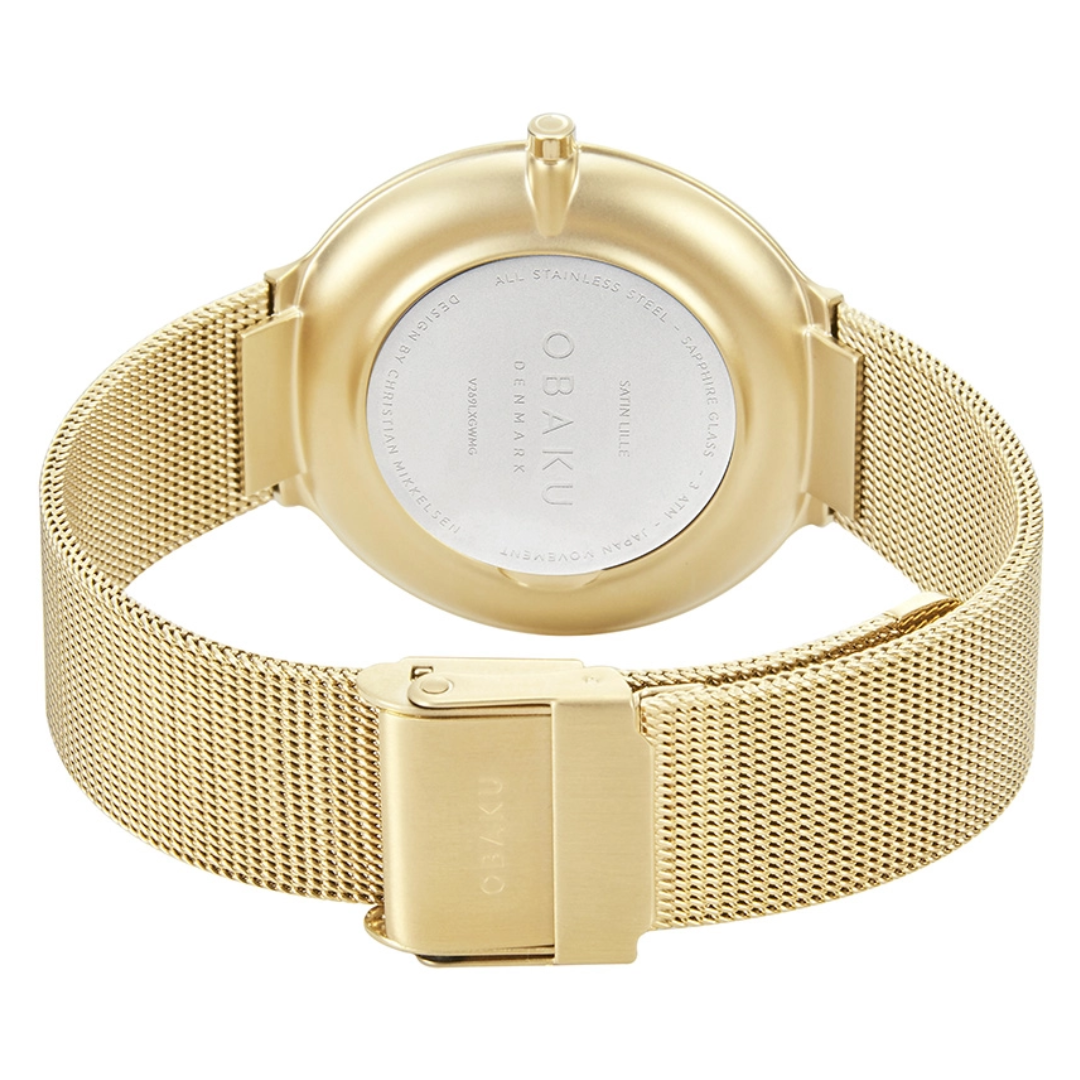 Obaku Satin Lille Gold Watch