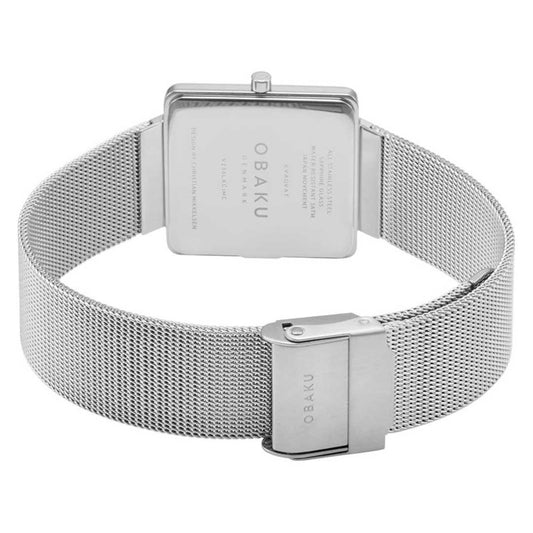 Obaku Kvadrat - Steel Watch