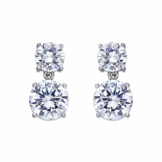 Double Crystal Dangle Earrings | ${Vendor}