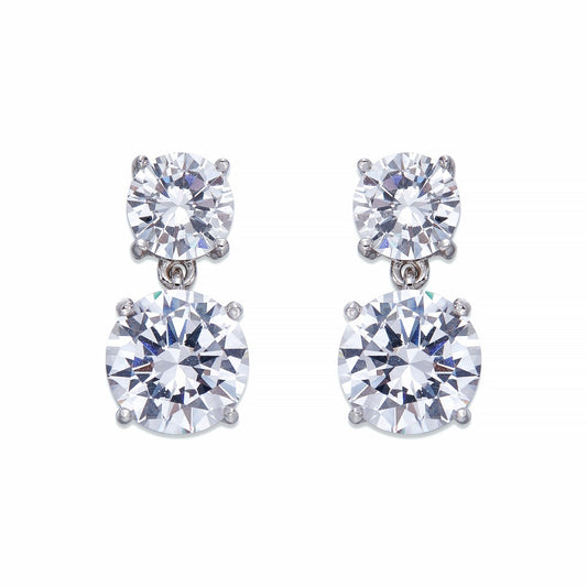 Double Crystal Dangle Earrings | ${Vendor}